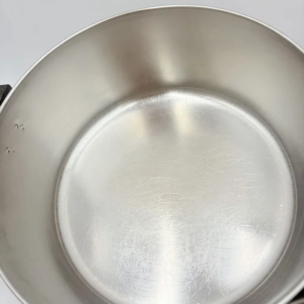 Vintage Revere Ware Copper Clad 9 Pc Cookware Set USA 1950s-60s Patent Pots Lids